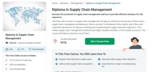 Diploma in Supply Chain Management