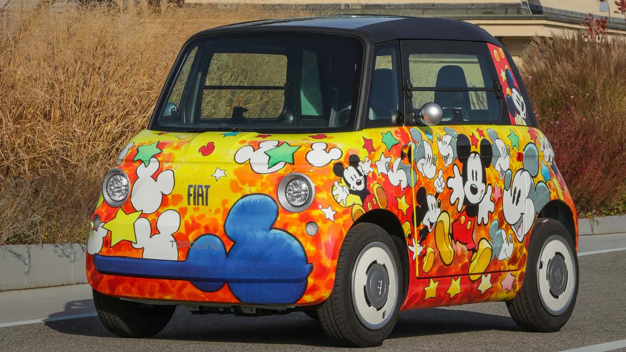Fiat Celebrates Disney’s 100th Anniversary with Mickey Mouse-Themed Topolino EVs