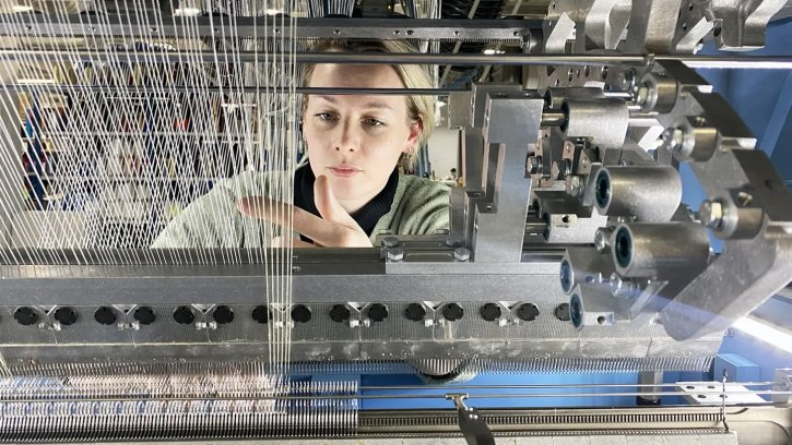 Swedish School of Textiles Launches New Multiaxial Knitting Machine